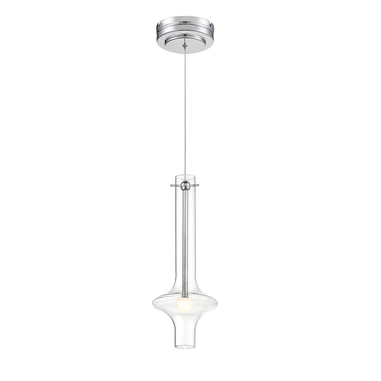 Bottleneck LED Pendant in Chrome