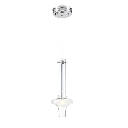 Bottleneck LED Pendant in Chrome