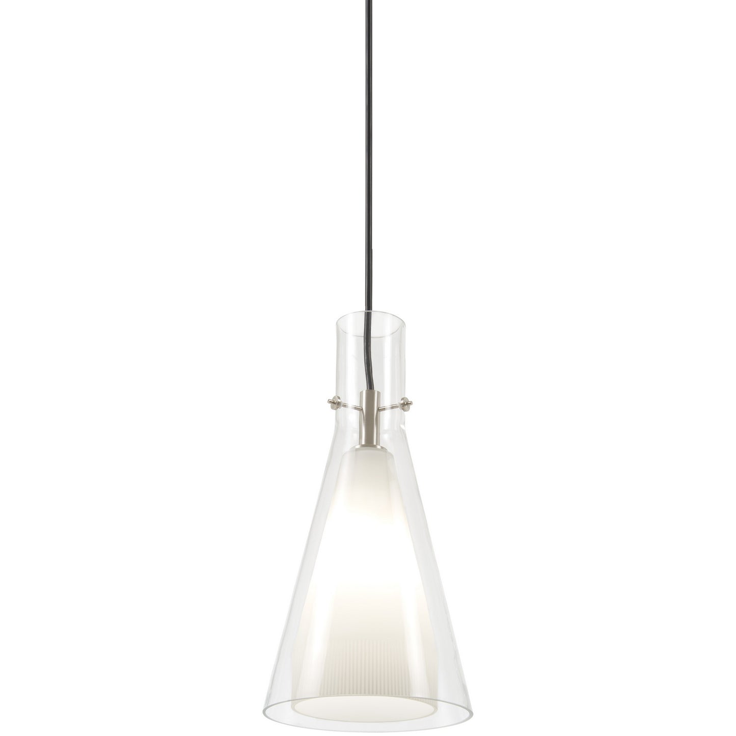 George Kovacs - P23-084 - One Light Pendant - Taper - Brushed Nickel