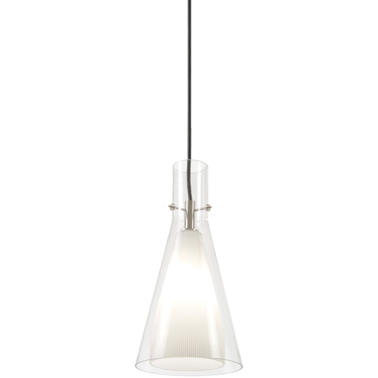 George Kovacs - P23-084 - One Light Pendant - Taper - Brushed Nickel
