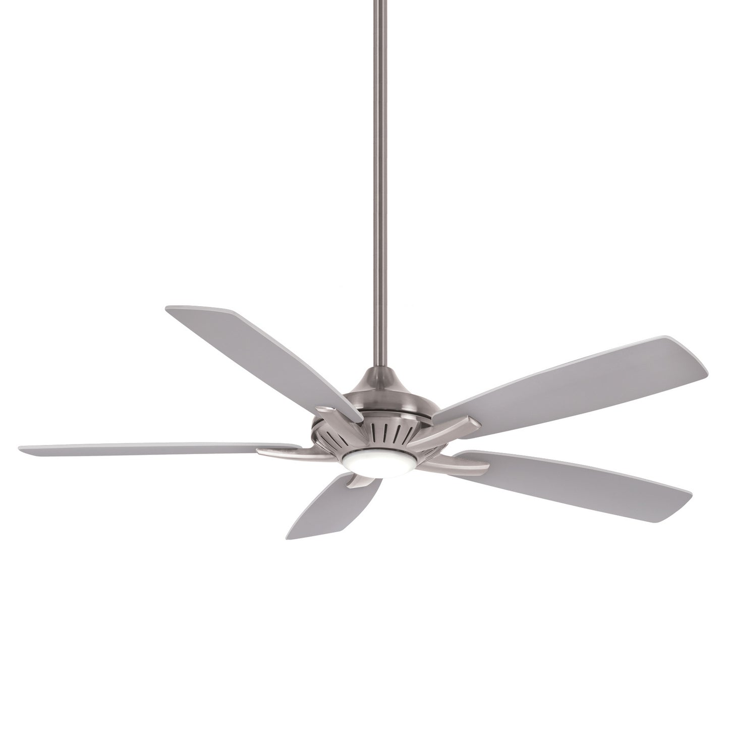 Dyno 52"Ceiling Fan in Brushed Nickel With Silver Blades