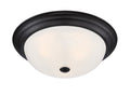 Decorative Flushmount Three Light Flushmount in Oil Rubbed Bronze