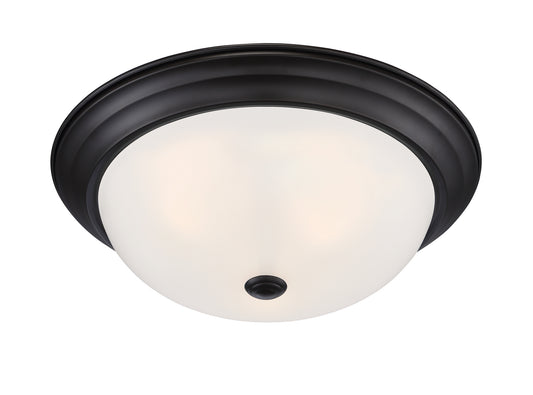 Decorative Flushmount Three Light Flushmount in Oil Rubbed Bronze