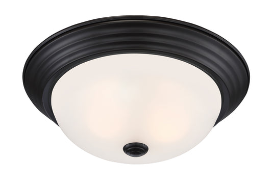 Decorative Flushmount Two Light Flushmount in Oil Rubbed Bronze