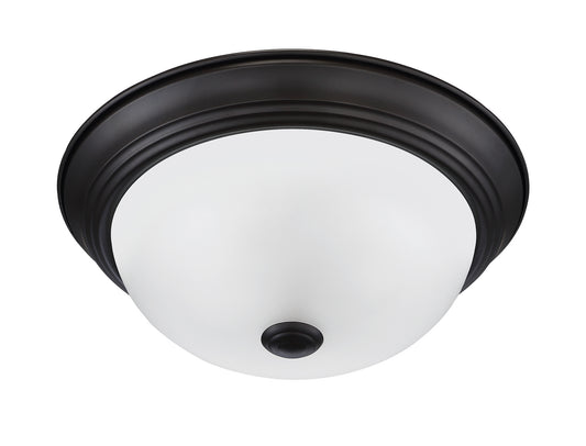 Decorative Flushmount Two Light Flushmount in Oil Rubbed Bronze