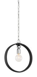 Huxton One Light Pendant in Black