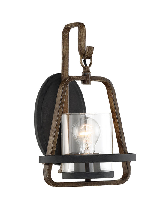 Ryder One Light Wall Sconce in Forged Black