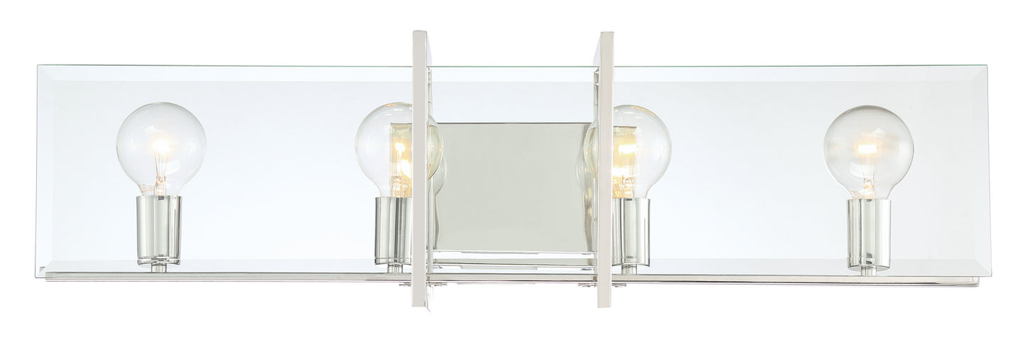 Ethan Four Light Bath in Polished Nickel