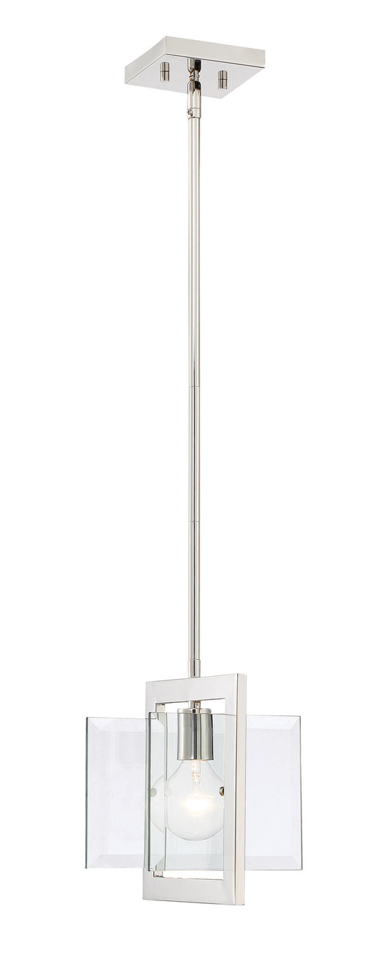 Ethan One Light Mini Pendant in Polished Nickel