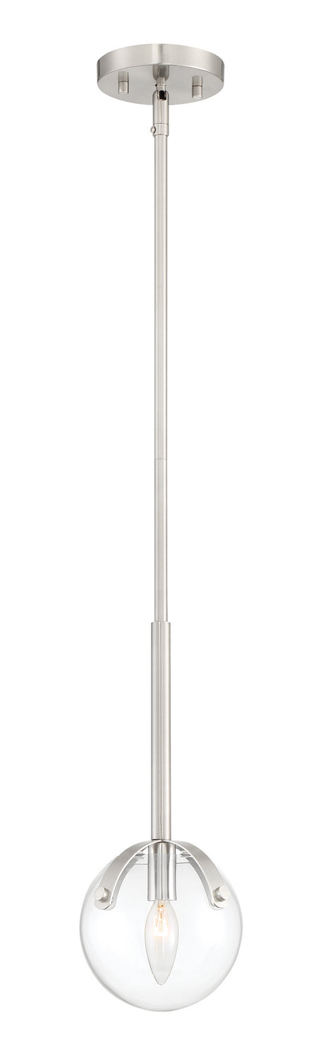 Spyglass One Light Mini Pendant in Satin Platinum