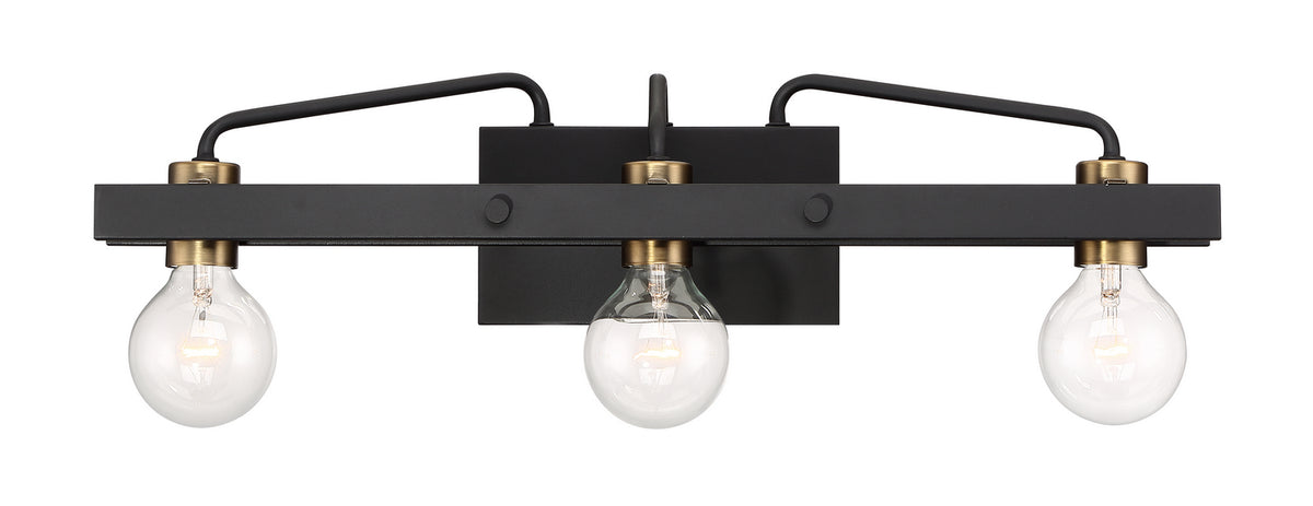 Ravella Three Light Bath in Black