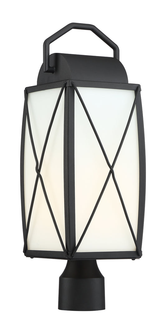 Fairlington One Light Post Lantern in Black