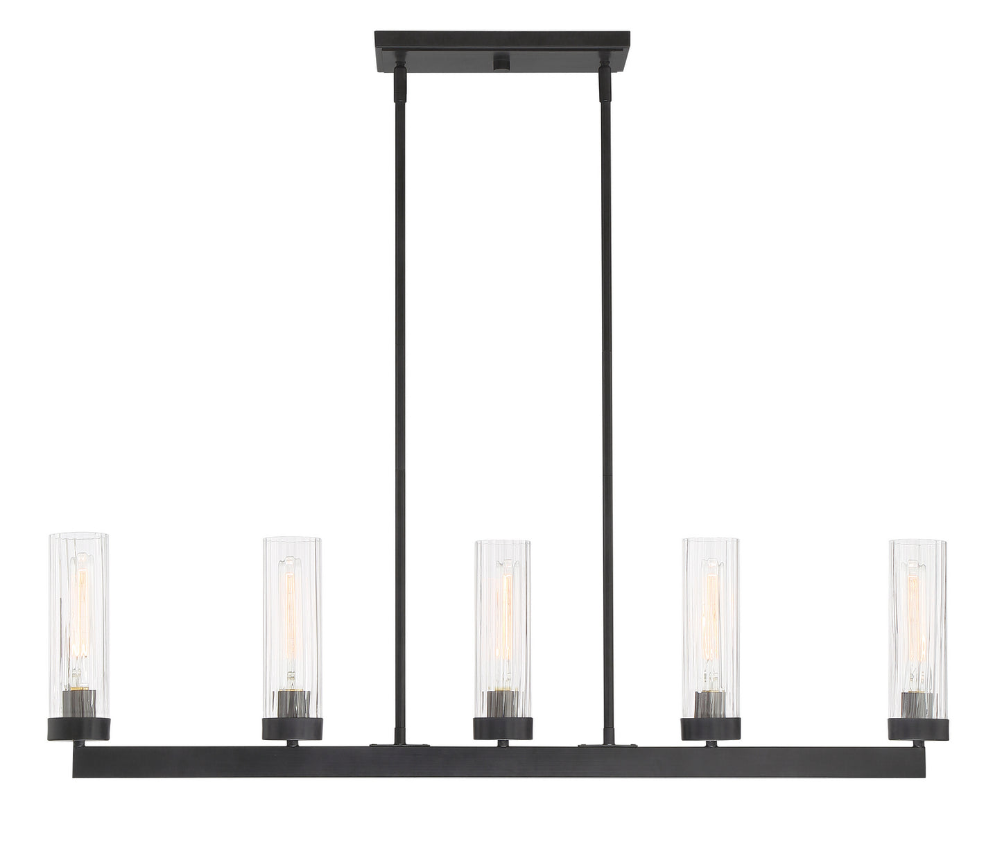 Braden Five Light Island Pendant in Iron (Graphite)