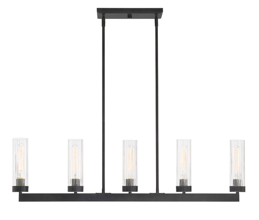Braden Five Light Island Pendant in Iron (Graphite)