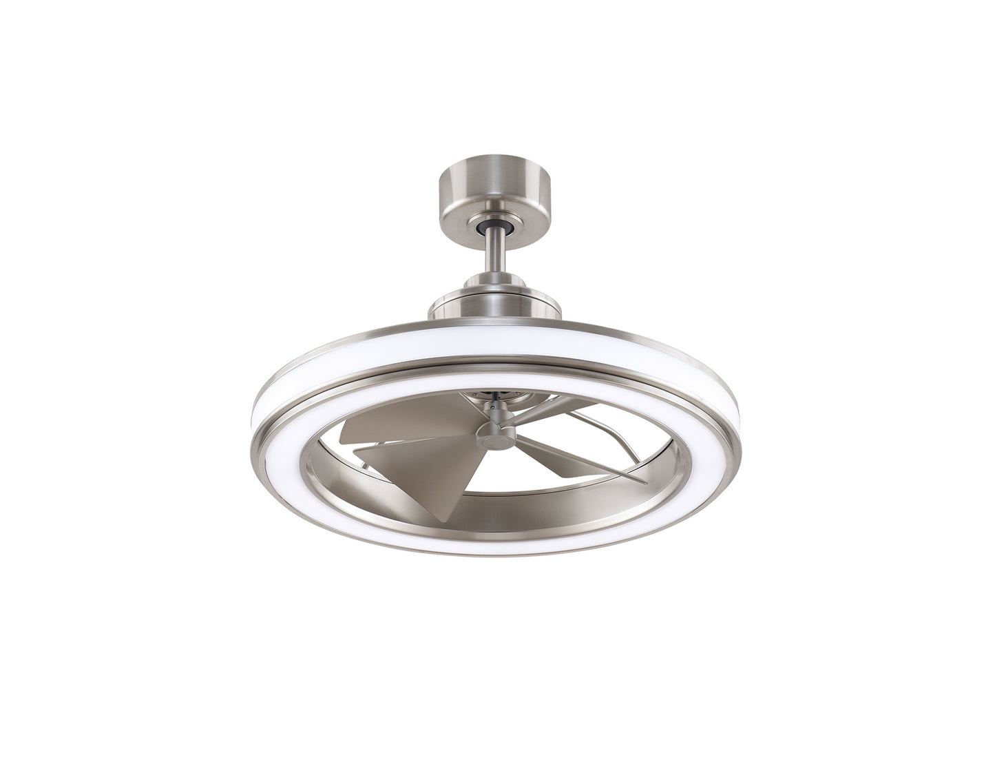 Gleam 16" Ceiling Fan in Brushed Nickel
