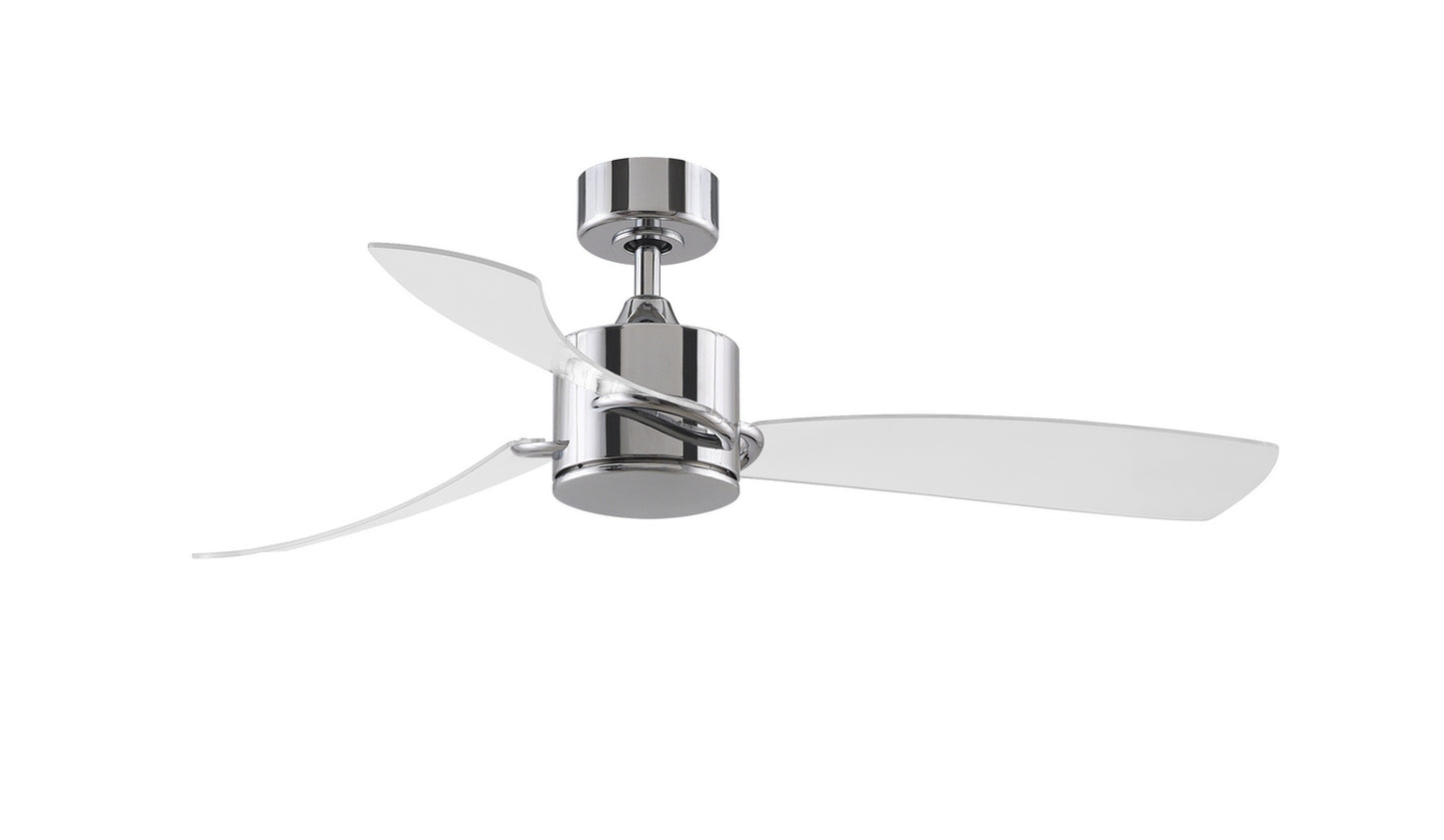 SculptAire 52" Ceiling Fan in Chrome