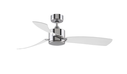 SculptAire 52" Ceiling Fan in Chrome