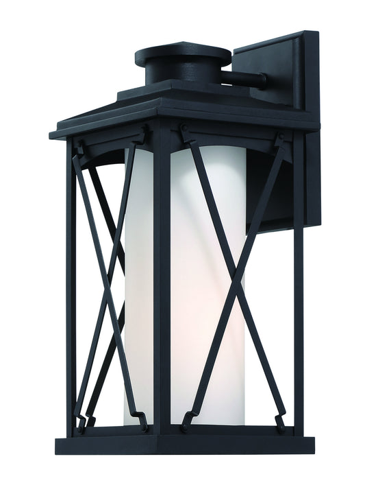 Lansdale One Light Outdoor Wall Mount in Matte Black