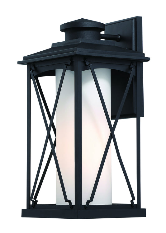 Lansdale One Light Outdoor Wall Mount in Matte Black