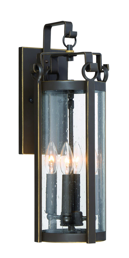 Somerset Lane Four Light Outdoor Wall Mount in Dakota Bronze