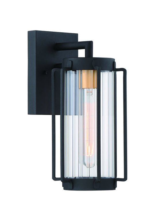 Avonlea One Light Outdoor Wall Mount in Sand Black w/Gold Highllights