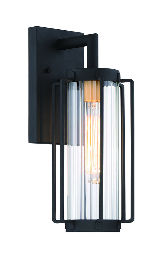 Avonlea One Light Outdoor Wall Mount in Sand Black w/Gold Highllights
