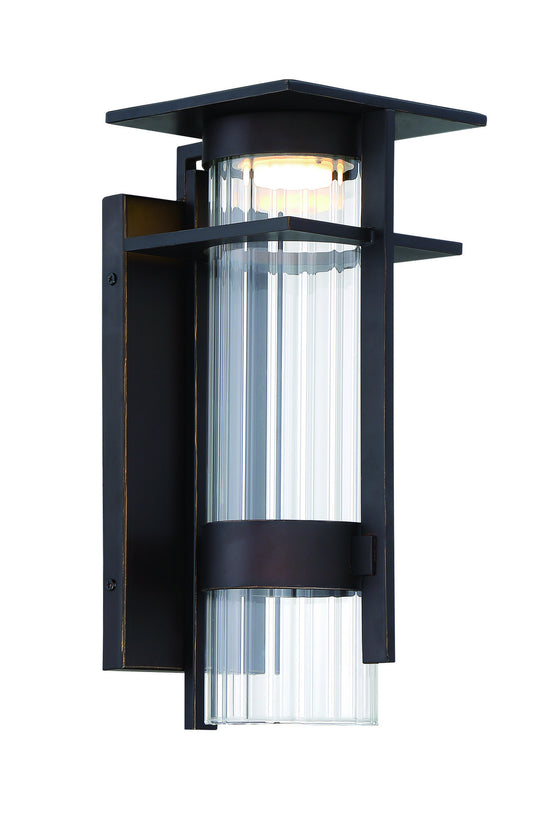 Kittner LED Outdoor Wall Mount in Oil Rubbed Bronze And Gold Highlights