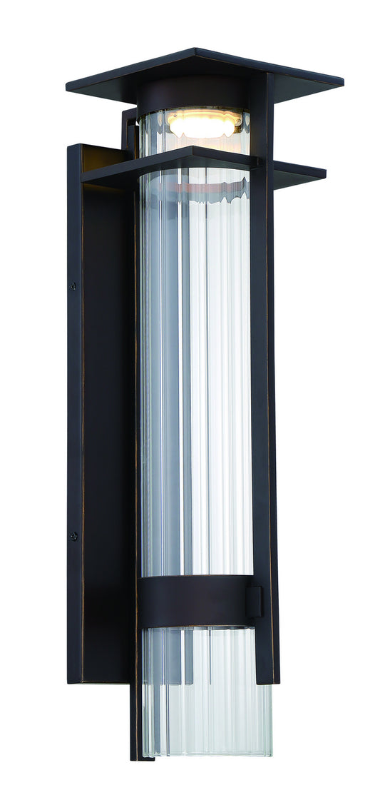 Kittner LED Outdoor Wall Mount in Oil Rubbed Bronze And Gold Highlights