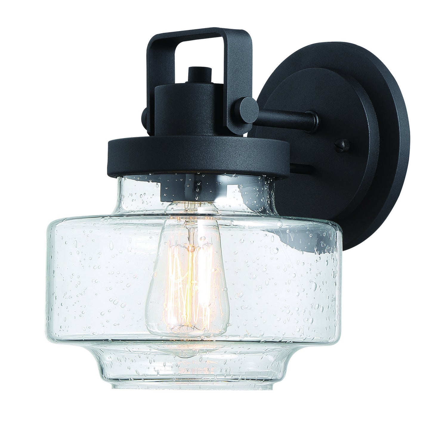 Rosecrans One Light Outddor Wall Mount in Sand Black