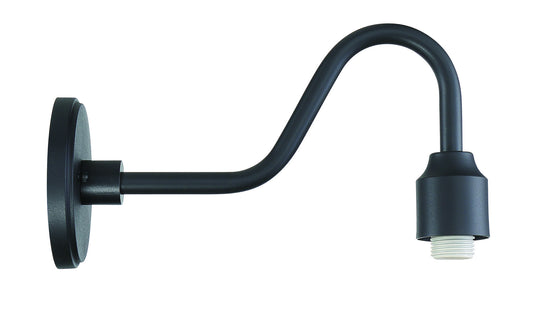 RLM One Light Outdoor Wall Mount in Sand Black