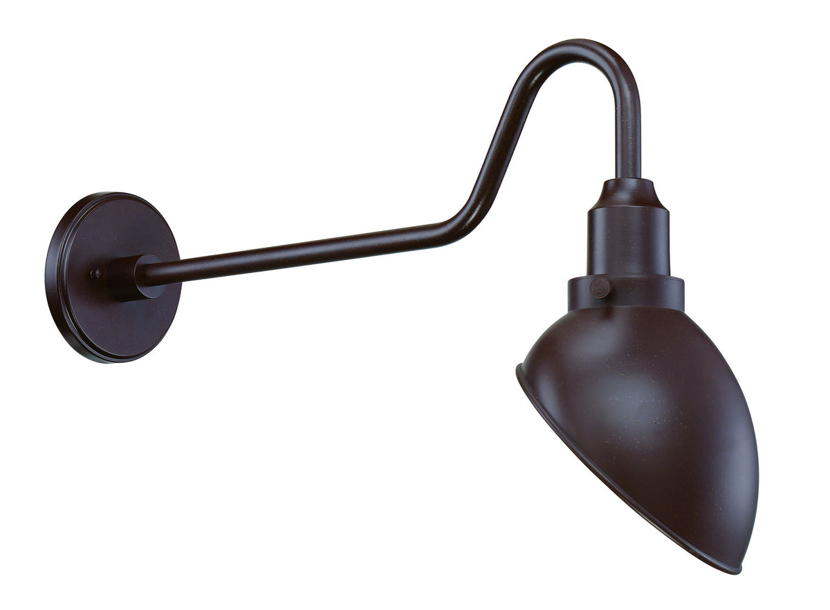 RLM One Light Outdoor Lantern in Bronze w/Copper Flecks