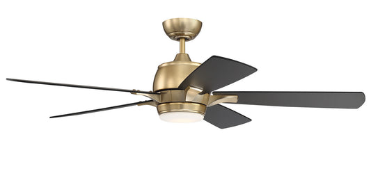 Stellar 52" Ceiling Fan in Satin Brass