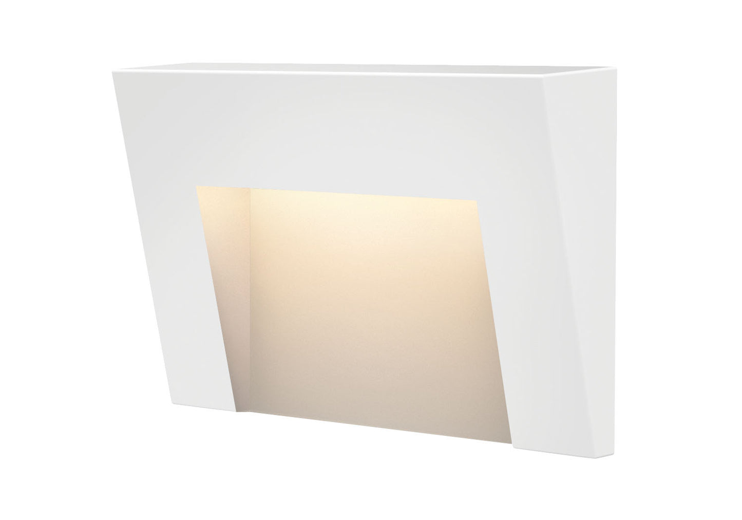 Taper LED Deck Sconce in Satin White