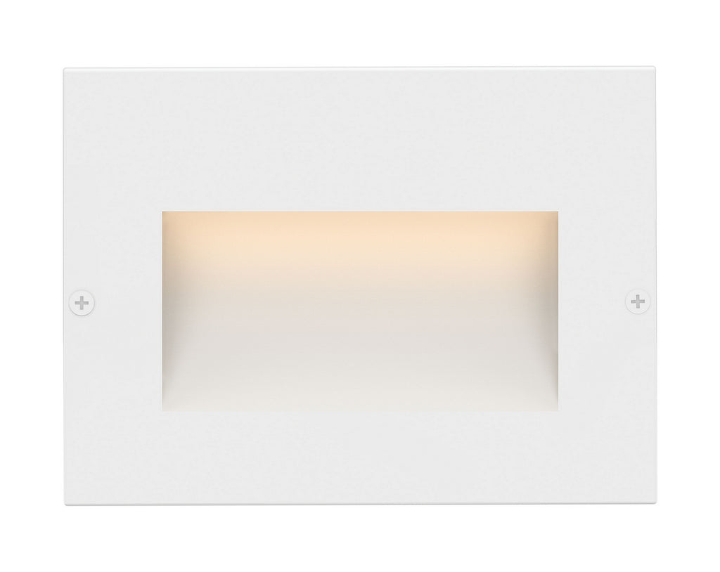 Taper LED Step Light in Satin White