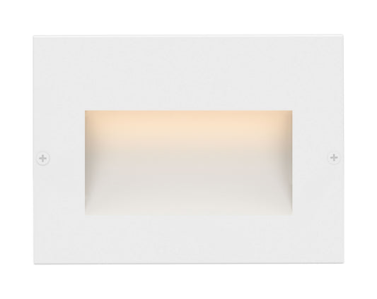 Taper LED Step Light in Satin White