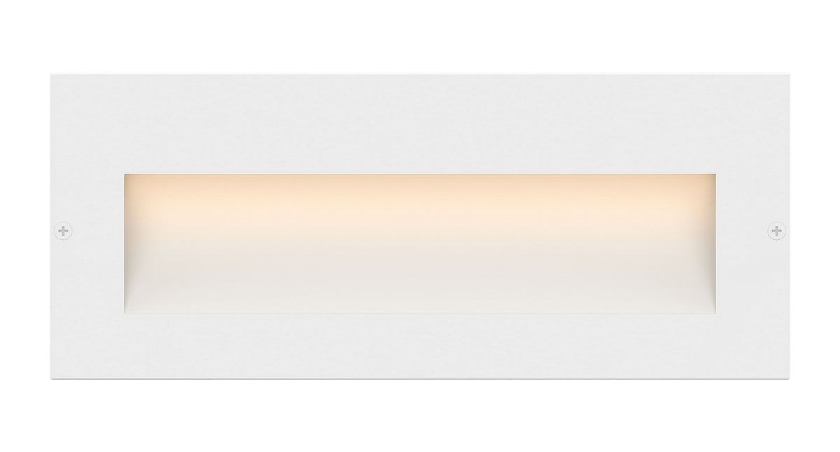 Taper LED Step Light in Satin White