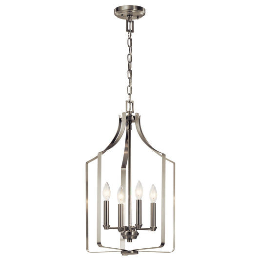 Morrigan Four Light Mini Chandelier in Brushed Nickel
