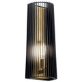 Linara One Light Wall Sconce in Black