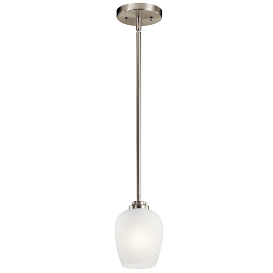 Valserrano One Light Mini Pendant in Brushed Nickel