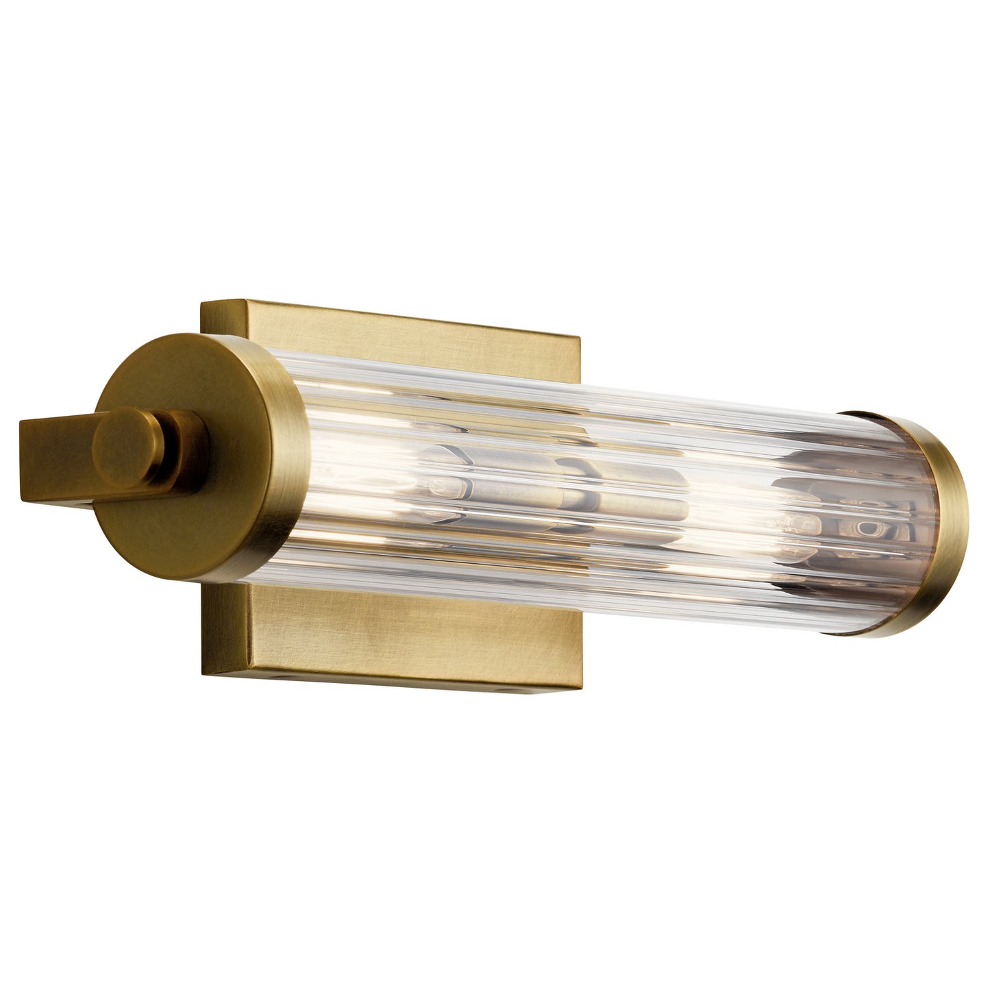 Azores Two Light Wall Sconce in Natural Brass