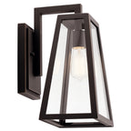Delison One Light Outdoor Wall Mount in Rubbed Bronze