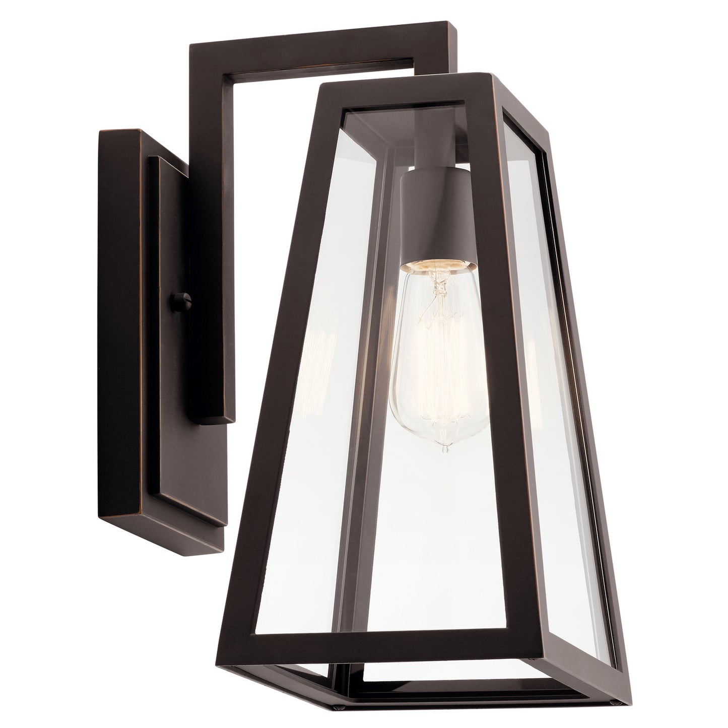 Delison One Light Outdoor Wall Mount in Rubbed Bronze