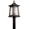 Taden One Light Outdoor Post Mount in Rubbed Bronze