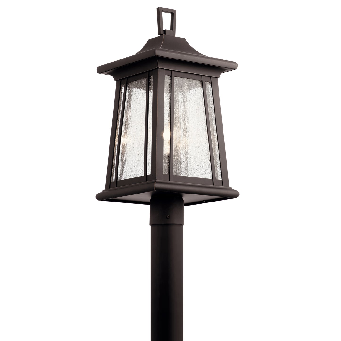 Taden One Light Outdoor Post Mount in Rubbed Bronze