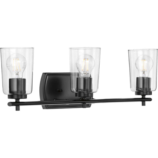 Adley Three Light Bath & Vanity in Black