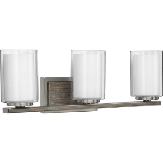 Mast Three Light Bath & Vanity in Brushed Nickel