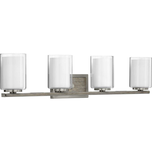 Mast Four Light Bath & Vanity in Brushed Nickel