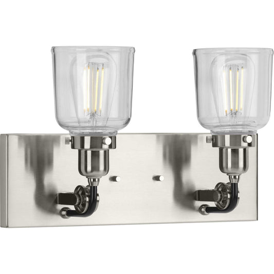 Rushton Two Light Bath & Vanity in Brushed Nickel
