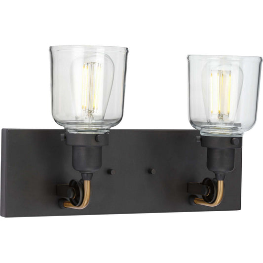 Rushton Two Light Bath & Vanity in Graphite
