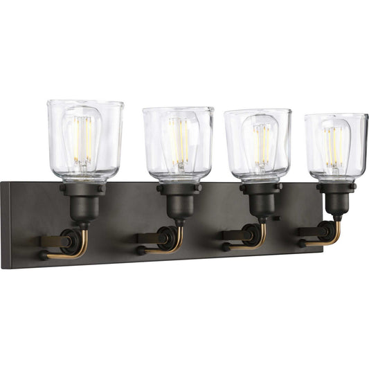 Rushton Four Light Bath & Vanity in Graphite